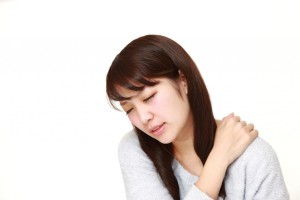 肩こりの女性